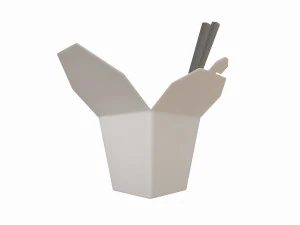 Nudelbox 3D Modell