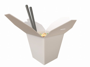 noodle box 3D 모델