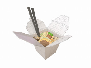 noodle box 3D 모델