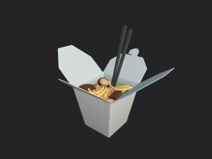 noodle box 3D 모델