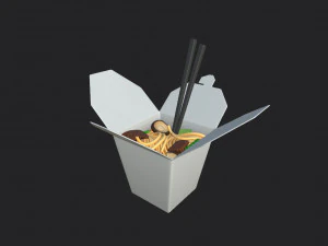 Nudelbox 3D Modell