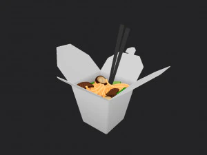 Nudelbox 3D Modell