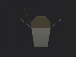 noodle box 3D 모델