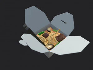 Nudelbox 3D Modell