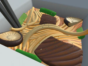 Nudelbox 3D Modell
