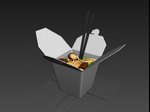 noodle box 3D 모델