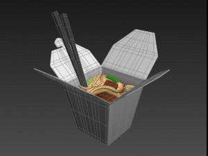 noodle box 3D 모델