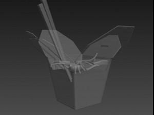 noodle box 3D 모델