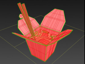 noodle box 3D 모델