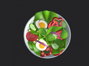 salad 3D Model