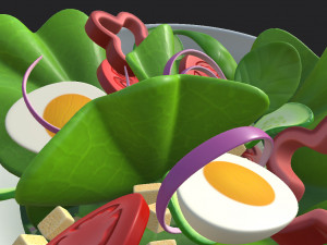 salad 3D Model