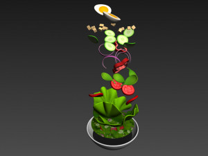 salad 3D Model