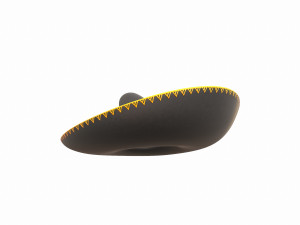 mexican musician hat Modelo 3D