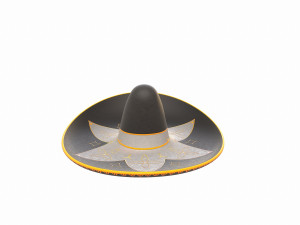mexican musician hat Modelo 3D