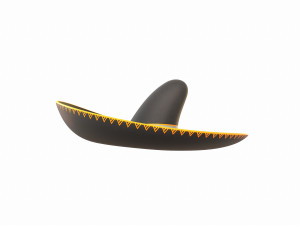mexican musician hat Modelo 3D