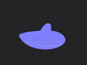 mexican musician hat Modelo 3D