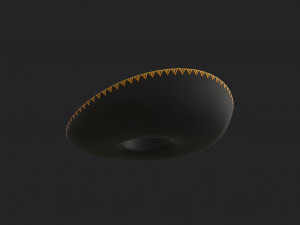 mexican musician hat Modelo 3D