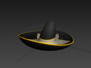 mexican musician hat Modelo 3D