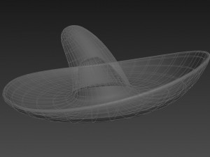 mexican musician hat Modelo 3D