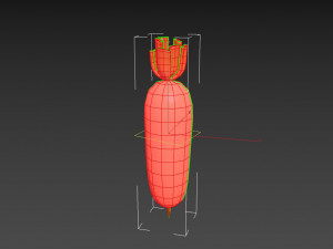 white radish Modello 3D