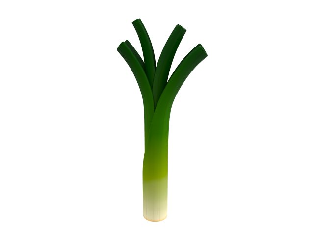 cartoon leek Modello 3D .c4d .max .obj .3ds .fbx .stl .blend 