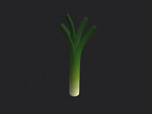 cartoon leek Modello 3D