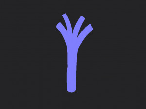 cartoon leek Modello 3D