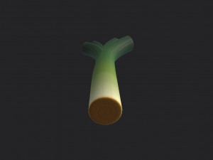 cartoon leek Modello 3D
