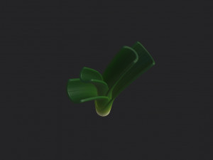 cartoon leek Modello 3D