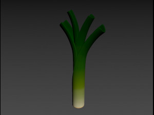 cartoon leek Modello 3D