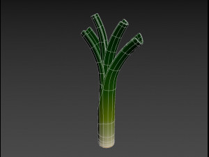 cartoon leek Modello 3D