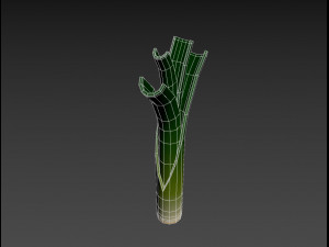 cartoon leek Modello 3D