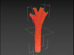cartoon leek 3D Model