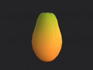 papaya Modello 3D