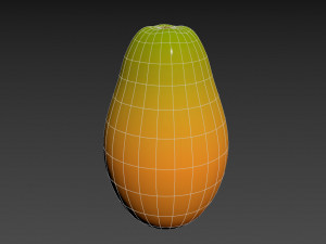 papaya Modello 3D