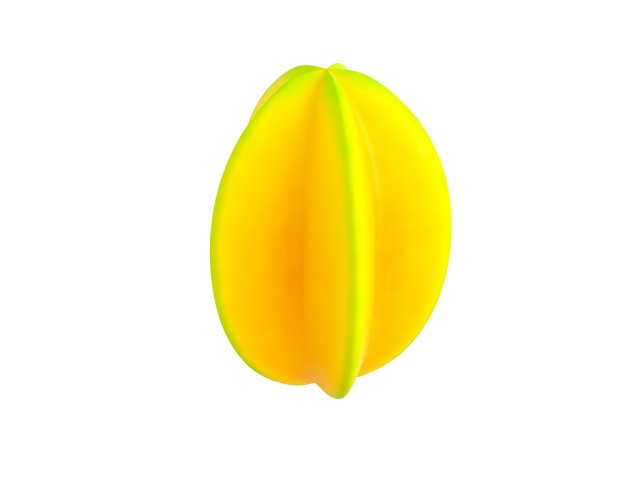 star fruit 3D Model .c4d .max .obj .3ds .fbx .stl .blend 