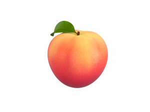 peach fruit 3D मॉडल