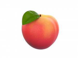 peach fruit Model 3D