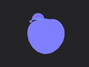 peach fruit Model 3D