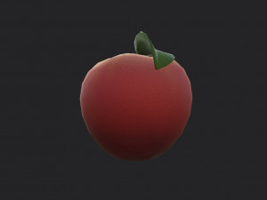 peach fruit Model 3D