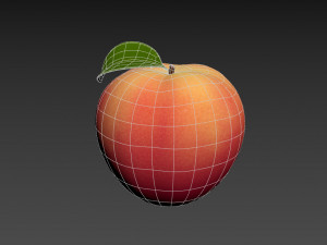 peach fruit Model 3D