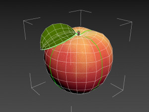 peach fruit Model 3D