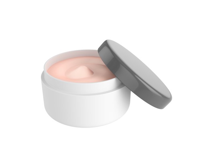 cream jar 3D-Modell .c4d .max .obj .3ds .fbx .stl .blend 