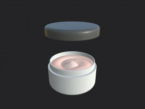 cream jar 3D Model