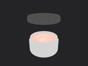 cream jar 3D Model