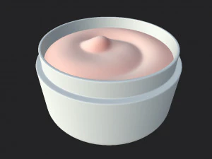 cream jar 3D Model