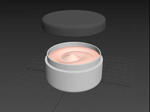 cream jar 3D Model