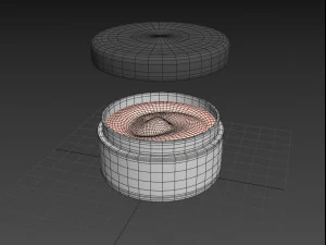 cream jar 3D Model