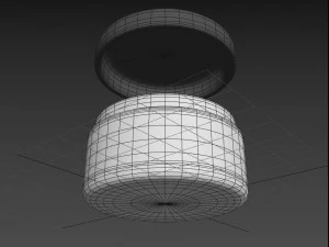 cream jar 3D Model