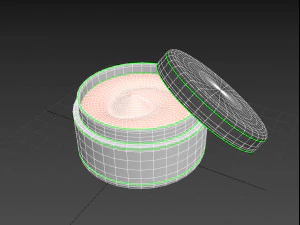 cream jar 3D Model